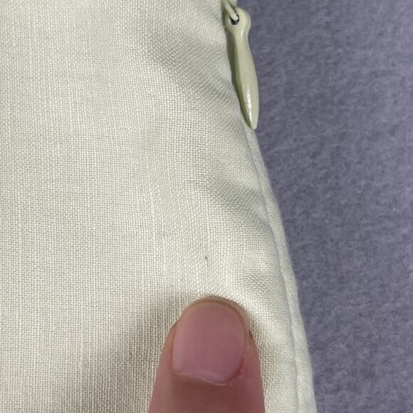 Elie Tahari Ruth Linen Blend Skirt Women 8 Green Ruffle Pencil Career Office NWT - Picture 16 of 16